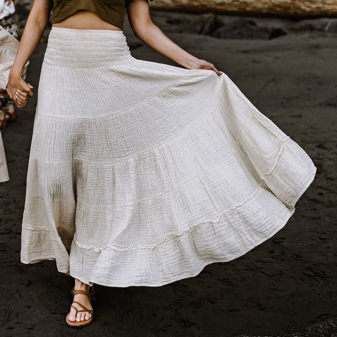 Pattern Review: Julia Tiered Skirt in Crisp Cotton Poplin – the thread